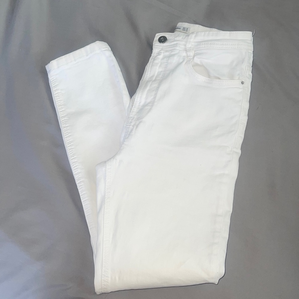 Zara white skinny jeans
